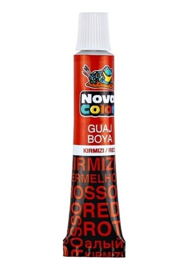 Nova Color Guaj Boya Kırmızı Tüp - 4 Adet Kırmızı