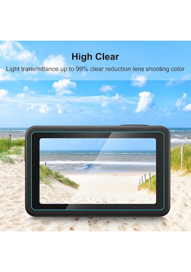 DJI Osmo Action 5 Pro için PULUZ 3'ü 1 arada Temperli Cam Filmi