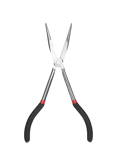 Youmex Uzun Uçlu Düz Ağızlı Pense - 45 Çelikten Yapılmış, El Kullanıma Uygun, Tamir Ve Atölyeler İçin Çok Renkli