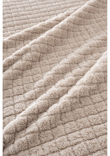 Tek Kişilik Wellsoft Battaniye - Yumuşak, Polar, Peluş Battaniye - 160x210 Cm Bej Bej
