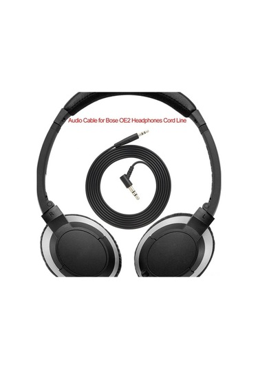 Sandwich Bose Oe2 Kulaklık Ses Kablosu, 3.5-2.5mm, Tpe Siyah 150cm Uzun, Dayanıklı Dürtme-özgür
