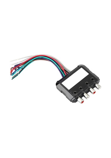 Reedark Araba 4 Kanal Ses Dönüştürücü: Yüksekten Düşük Frekansa, Güçlendirici Kontrol Kablosu İle, Plastik Malzeme, Kolay Kurulum