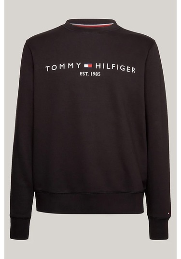 Erkek Logo Nakışlı V Yaka Sweatshirt - Siyah Triple Black