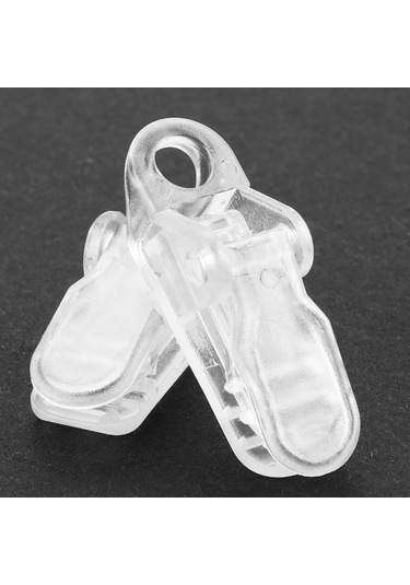 Qingmipy Kamp Tenteği Ve Pergola Sabitleme Krokodil Klampları - Şeffaf Plastik - 20 Adet Paket - Dayanıklı Ve Hafif Diğer