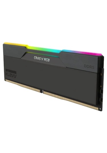 Klevv KD5AGUA80-64A320G Cras V RGB 32 GB (2x16GB) 6400MHz CL32 INTEL XMP 3.0 – AMD EXPO DDR5 Heatsink Obsidian Black Ram