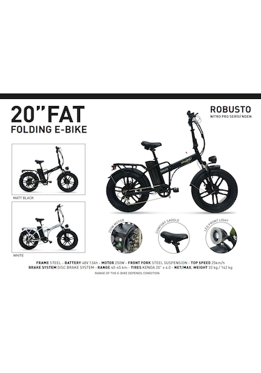 Skyjet Robusto Premıum Elektrikli Bisiklet - Siyah
