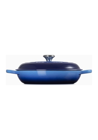 Le Creuset Gourmet Profesyonel Lüks Döküm Tencere Mavi 30 Cm