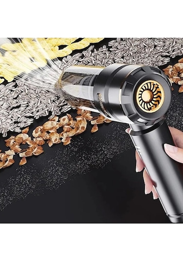 17.000pa Güçlü Vakumlu 9in1 Araç İçi Üflemeli Süpürge / 6000mah /