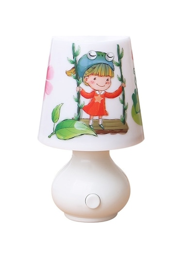 Sones Fişli Bardak Şeklinde Gece Lambası Kız Yatak Odası Başucu Loş Lamba, Uzaktan Kumandalı, Cn Fiş, Stil: Kalp Sarı Çok Renkli