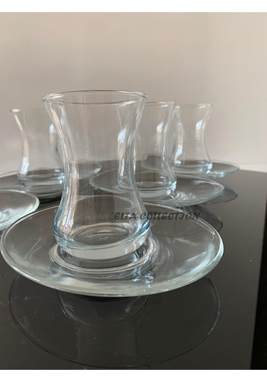 Elta Collection Lizbon 12 Parça Sade Çay Bardağı Seti Şeffaf