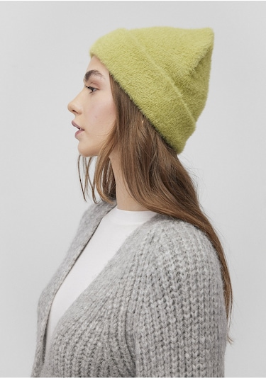 Mavi - Tüylü Yeşil Bere 197933-71838 Yeşil