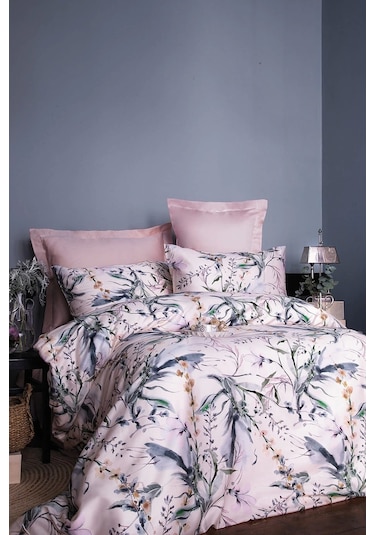 Coleus 210 Tc 83 Tel Dijital Pamuk Saten Tek Kişilik Nevresim Takımı