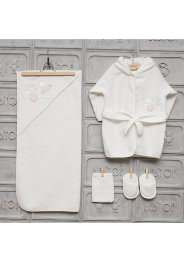 Kız Bebek Bornoz Seti 3314