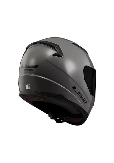 Ls2 Rapid 2 Full Face Motosiklet Kaskı Şeffaf + Siyah Vizörlü Nardo Gri