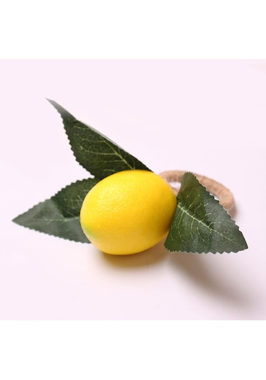 Homyl 4x Peçete Toka Malzemeleri Parti Düğün Ev Için Sarı Sarı