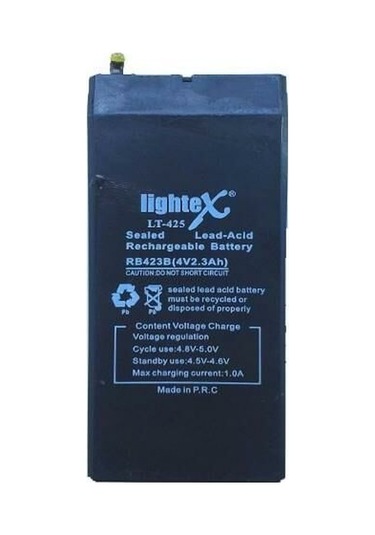 4 Volt 2.3 Amper 10x5x2 Lightex Lt-425 Akü 50 22 100 Mm