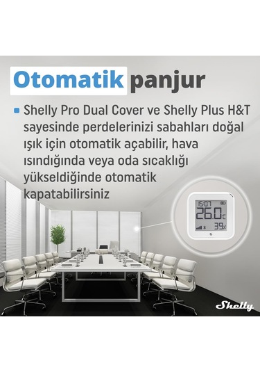 Shelly Pro Dual Çift Motorlu Panjur Kontrol Rölesi