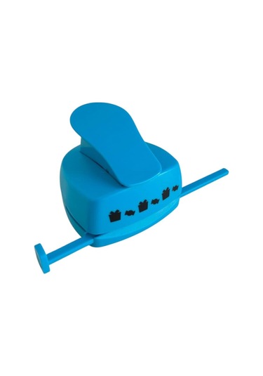 Kenar Bordür Desen Kesen 4,5 Cm Punç Şekilli Delgeç Sıralı Hediye Paketi Ve Şeker Desenli Çok Renkli