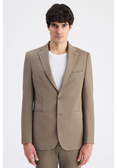Twn Slim Fit Vizon Armürlü Kumaş Ceket 6ec04bb01474m Çok Renkli