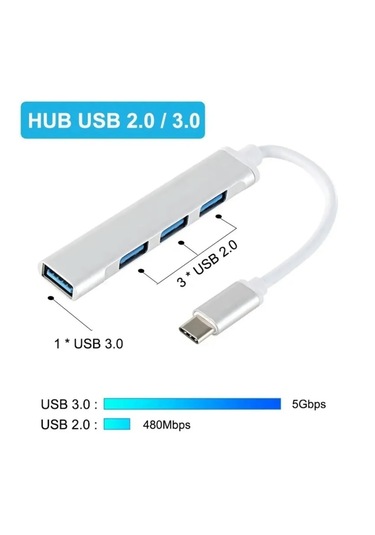 Type-c Usb Hub Çoklayıcı Usb 3.0