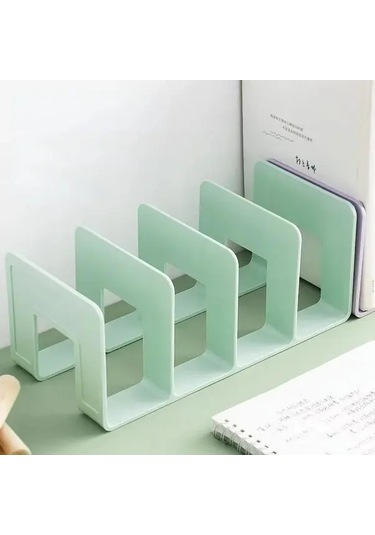 Meridiangoods Beyaz Masaüstü Organizer Rafı - Okul Ofis Kitap Dergi Saklama Standı Beyaz