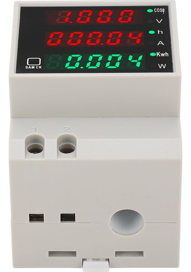 Moveevo Sdm004 Din Raylı Akıllı Enerji Metre: Ac 80-300v 100a, Voltaj/akım/güç/kwh Ölçümü, 1% Doğruluk, Veri Saklama Ve lama Özelliği