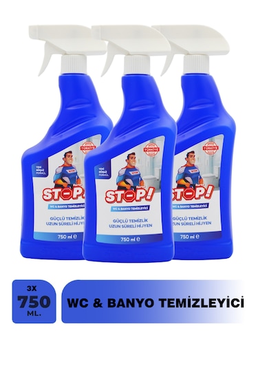 Stop Forte 3'lü Wc & Banyo Temizleyici
