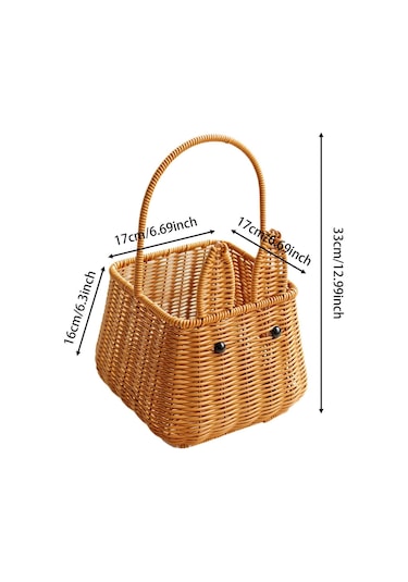 Homyl El Yapımı Depolama Dokuma Saklama Tutucusu Kahve Sehpası Kahverengi