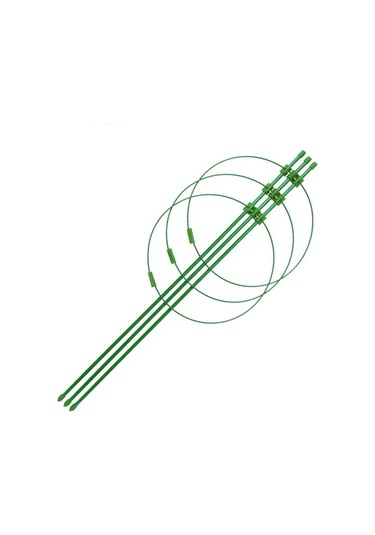 Aubyhe Bitki Tırmanma Destekleyici Demir Çerçeve - 45cm Yeşil Plastik Ve Fiberglas Dairesel Sütun, Domates-bakla İçin Dayanıklı, Kolay Kurulum