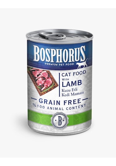 Bosphorus Tahılsız Kuzu Etli Konserve Yetişkin Kedi Maması 415 G