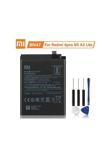 Xiaomi Redmi 6 Pro / A2 Lite (BN47) Batarya Pil + Tamir Seti