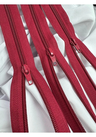 Tip10 Fermuar Kırmızı 5 Adet 45cm