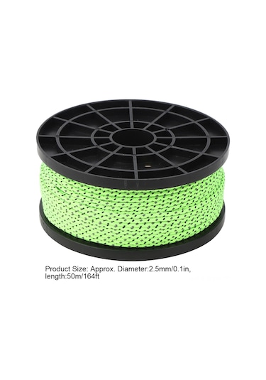 Fosenze 2.5mm 50m Yoğun Yoğunluklu Dış Mekan İçin Yansıtıcı Tekerlek, Çadır, Gölge, Balıkçılık, Rüzgar Ve Çamaşır İçi Güvenlik İpi Diğer