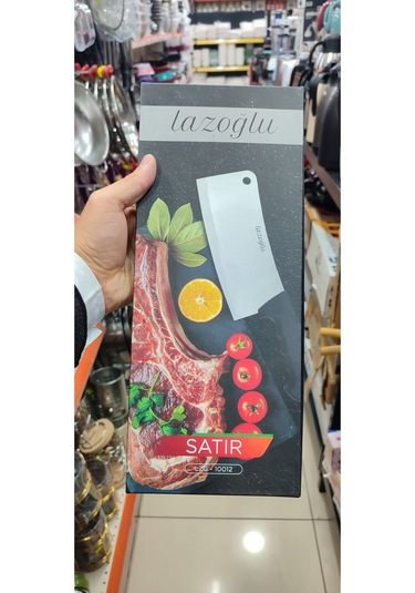 Çok Kaliteli Ay Balta Bıçak Paslanmaz Çelik Lazoğlu Lzg-10012 Siyah