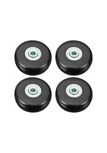 Novahub Bavul Tekerlek Tamiri, 50mm Sessiz Kauçuk Yedek Tekerlek, 4 Adet, Ağır Yük, Seyahat İçin -