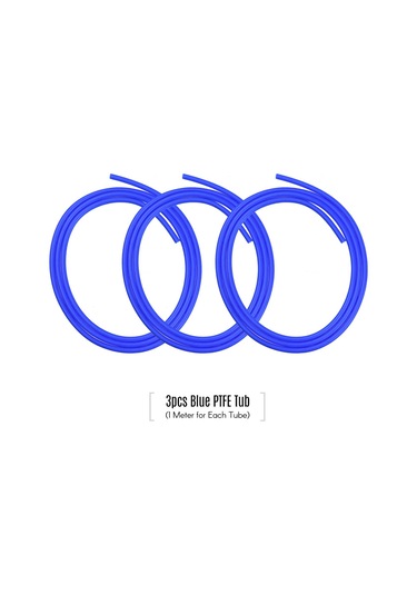 3 Adet Mavi Ptfe Tüp Hortum Boru 1 Metre İle 3 Adet