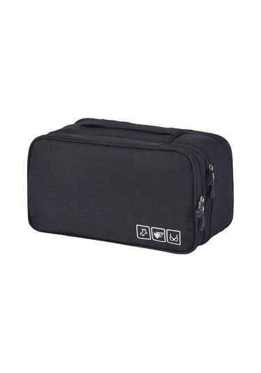 Siyah Su Geçirmez Seyahat Çorapları Kozmetik Çekmece Organizatör Dolap Dolap Elbise Kılıfı Aksesuarları Siyah