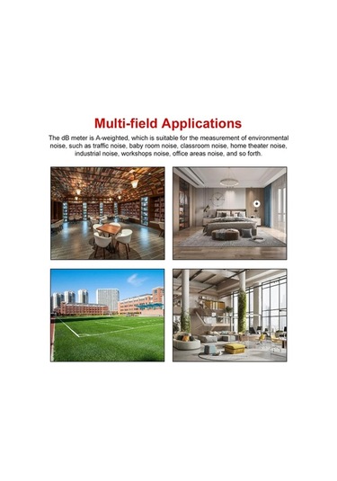 Novahub A Ağırlıklı Gürültü Dedektörü, 30-130db Mini Desibel Ölçer, Yüksek Doğruluklu Ses Seviyesi, Çevre Ve İş Sağlığı İçin Uygun