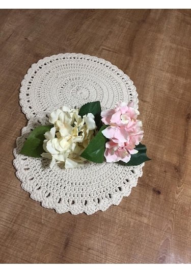 Finezza Lidya El İşi Pamuk İpliğinden Supla seti İkili - 71