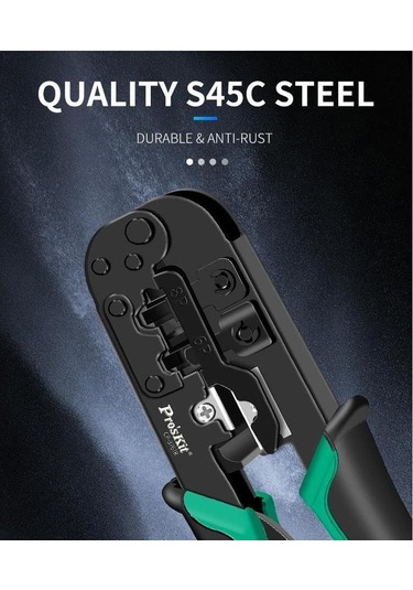 Proskit Cp-376tr 4p/6p/8p Rj11/rj12/rj45 Cat5 Cat6 Konnektör Sıkma Pensesi