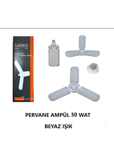 Pervane Led Ampul Katlanabilir 40w 3kollu 10