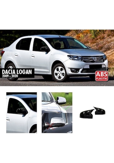 Dacia Logan Yarasa Ayna Kapağı Parlak Siyah