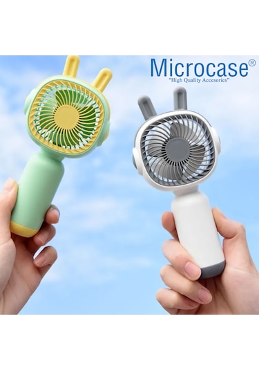 Microcase Fn40 Telefon Tutacaklı Şarj Edilebilir Elde Taşınabilir Mini Fan - Al5299