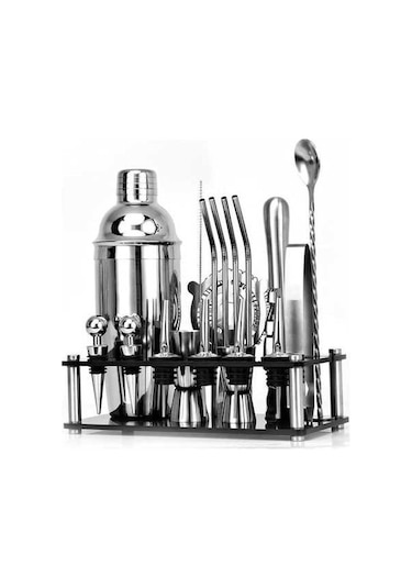 Maoyaya Tcherchi Paslanmaz Çelik Kokteyl Seti - 6 Parça Gümüş Renk