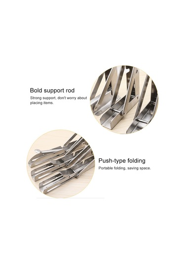 Sones Yemek Masası İçin 20 İnç K Tipi Duvara Monte Katlanabilir Paslanmaz Çelik Yaylı Depolama Rafı