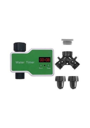 Lcd Ekranlı Otomatik Su Tasarruflu Bahçe Sulama Zamanlayıcı 5164 Yeşil