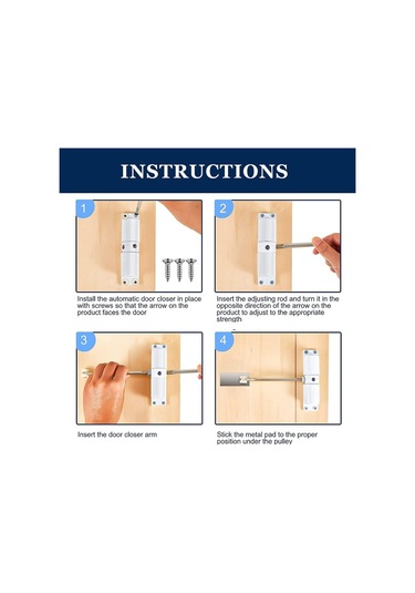 Emniyet Yaylı Kapı Kapatıcı Ayarlanabilir 30 Kg Kapanan Kapı Menteşesi