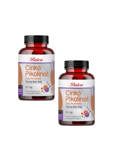 Balen Çinko Pikolinat Kapsül 375 Mg 60 Kapsül X 2 Adet