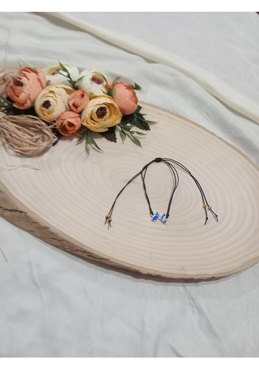 Şık Lacivert Kelebek Bileklik Lacivert