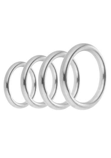 5'li Paslanmaz Krom Halka. Krom Halka 4mm Çap:30mm